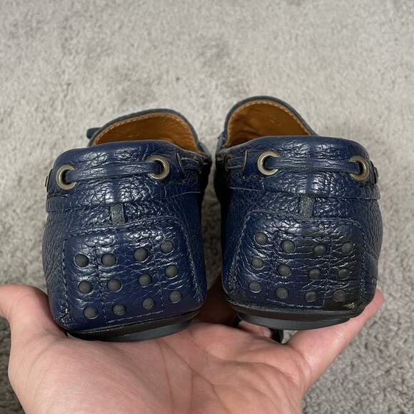 Velasca Milano Scovinatt Navy Tumbled Calf Leather Driving Moccasins Men’s 41 main image 9